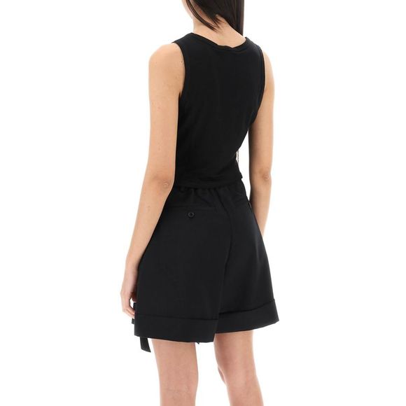 Simone Rocha Easy Cropped Top With Bow Tails - Picture 3 of 4